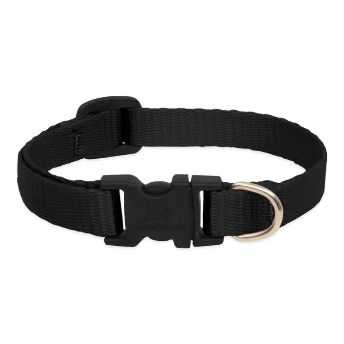Lupine 3/4" Adj. Collar Black 15-25"