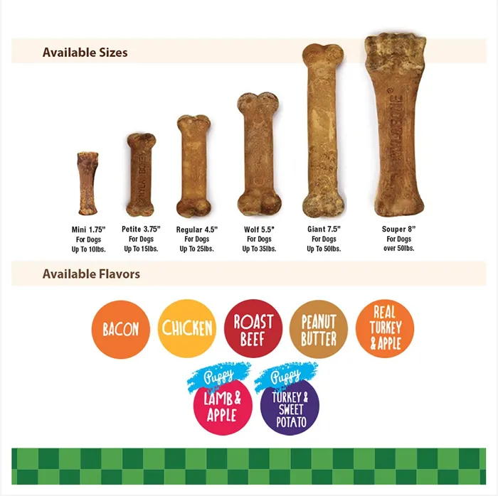 Edibles Bacon Ed Bone Dog Trt Petite 2-pack