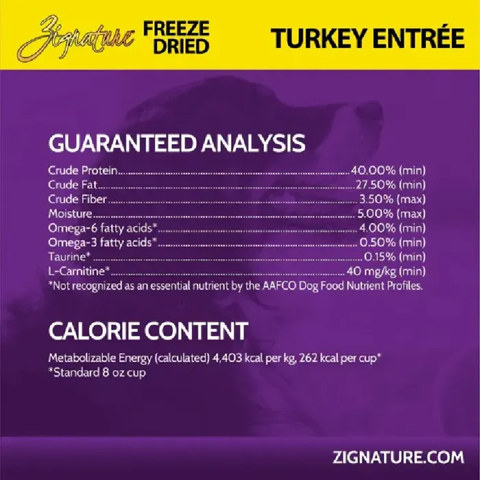 Zignature FD Turkey Entree 4oz