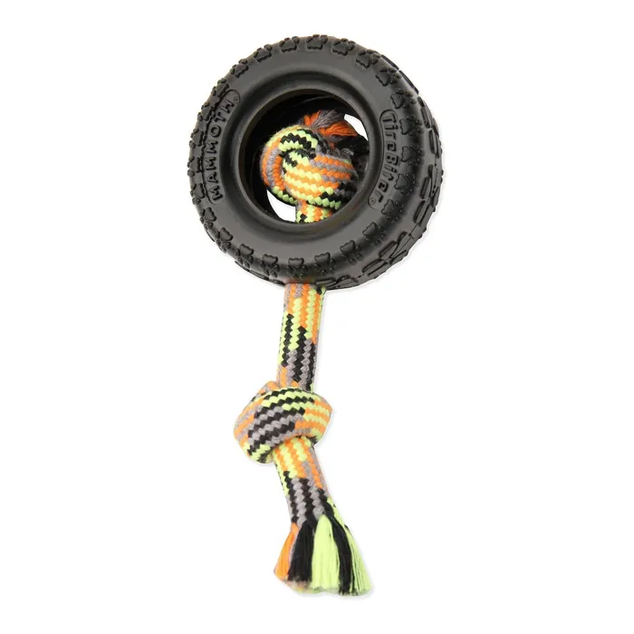 Tirebiter Ii With Rope Dog Toy Md 12 X 5 X 2.25"