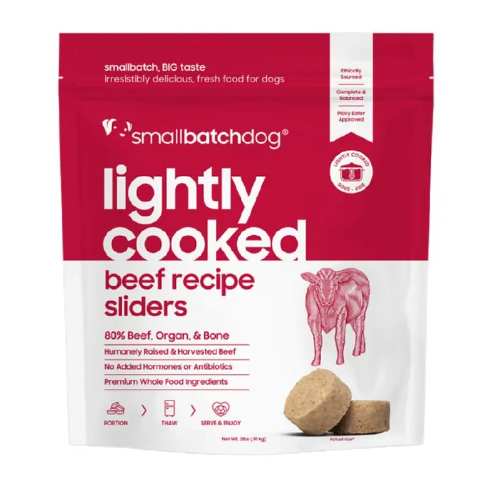Small Batch Dog Lightly Cooked Frozen Beef 2 Lb