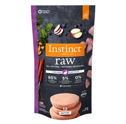 Nv Raw Freeze Rabbit 8 Oz Patties 6 Lbs