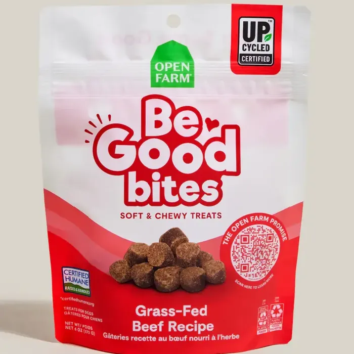 Open Farm Dog Treat Be Good Bites Grass Fed Beef 6oz