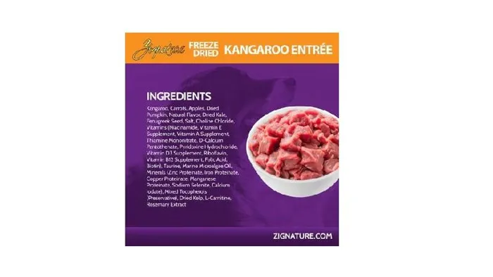Zignature FD Kangaroo Entree 4oz
