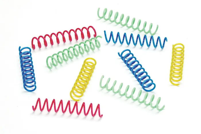 Spot Colorful Thin Springs For Cats 10 Pack