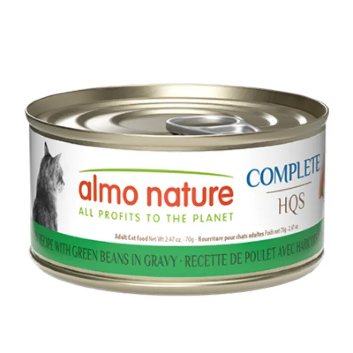 Almo Cat Can Hqs Complete Ckn/green Bean 2.47-oz