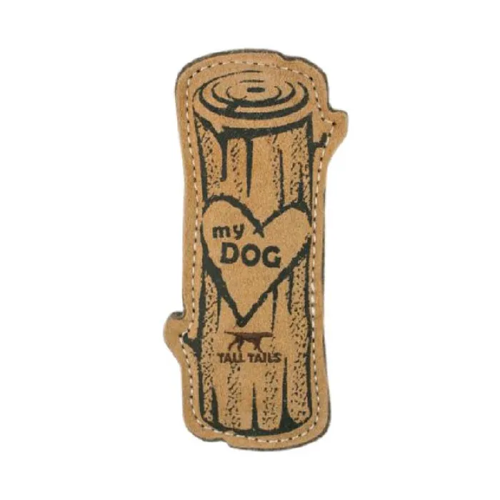 Tall Tails Leather Love My Dog Log 9"