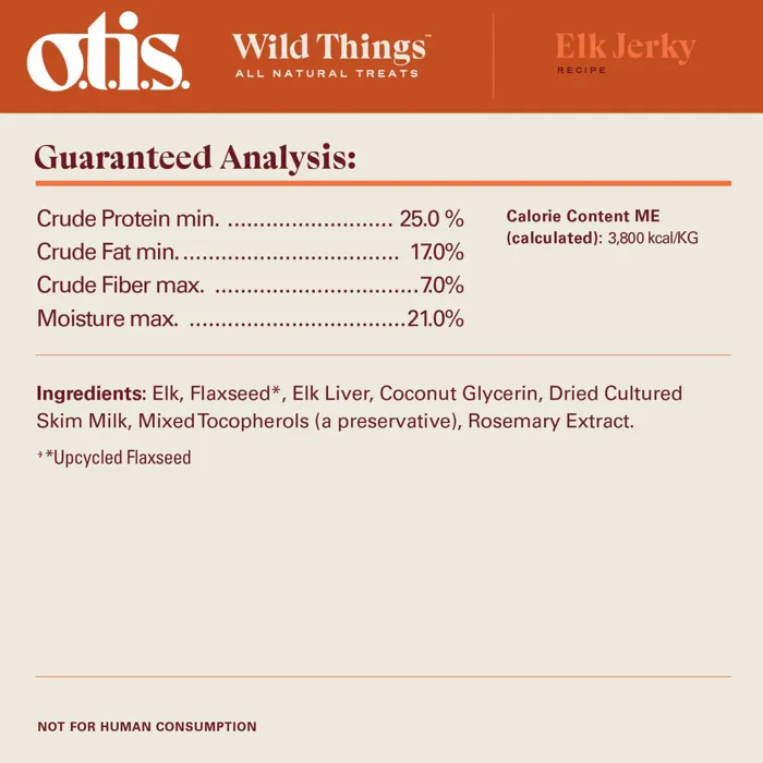 Otis Wild Things Jerky Elk 4oz