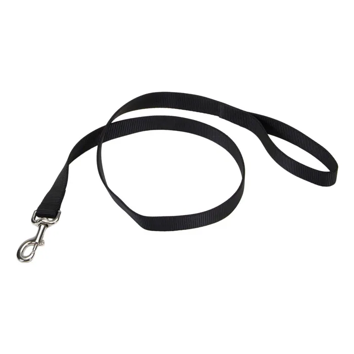 Single Ply Dog Leash - Black 3/4" X 6'