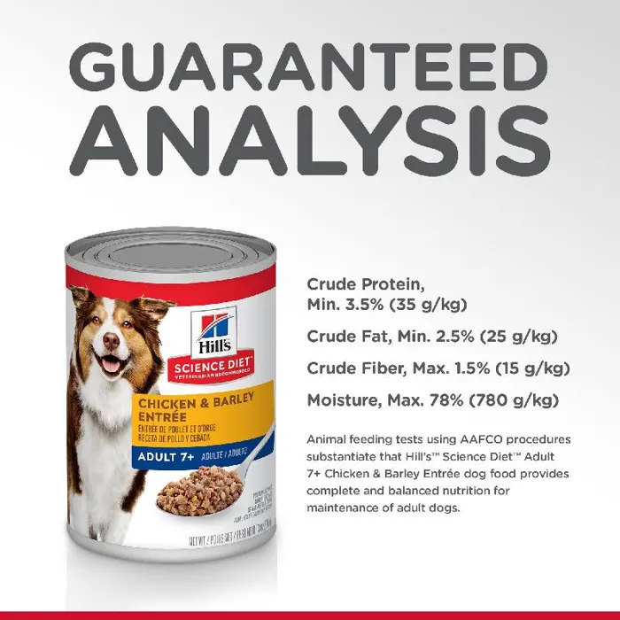 Science Diet Dog Chicken/Barley 7+ 13oz