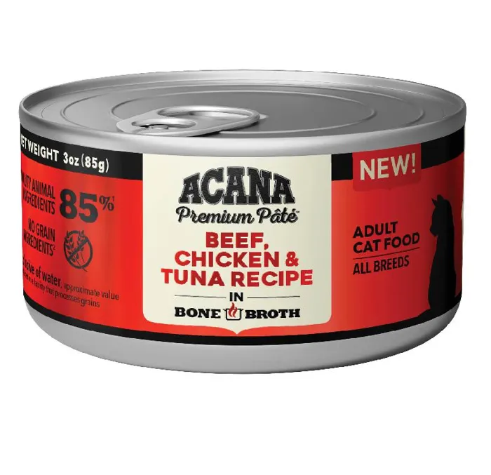 Acana Cat Beef Chick Tuna Bone Broth 3-oz