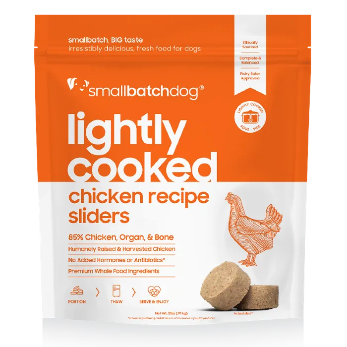 Small Batch Dog Lightly Cooked Chicken Sliders 2#
