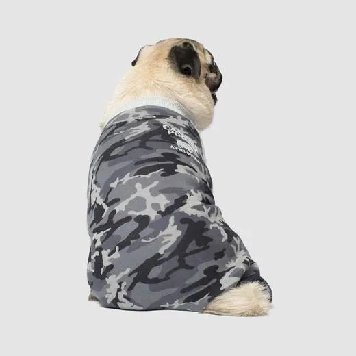 Frosty Fleece Sweatsuit In Black Camo 10"