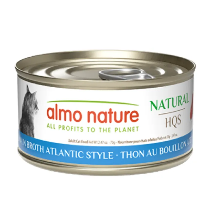 Almo Nature Cat Hqs Natural Tuna In Broth 2.47oz