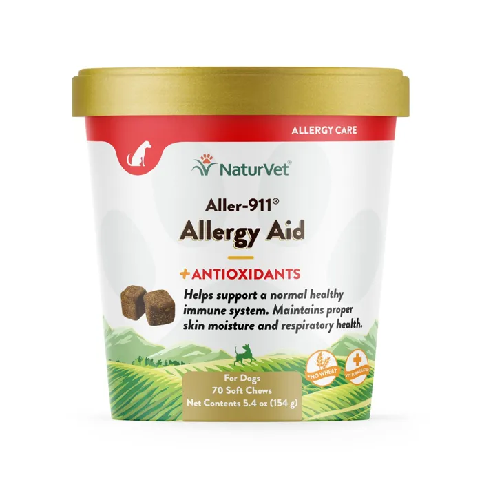 NaturVet Dog Allegy Aid Soft Chews 70ct