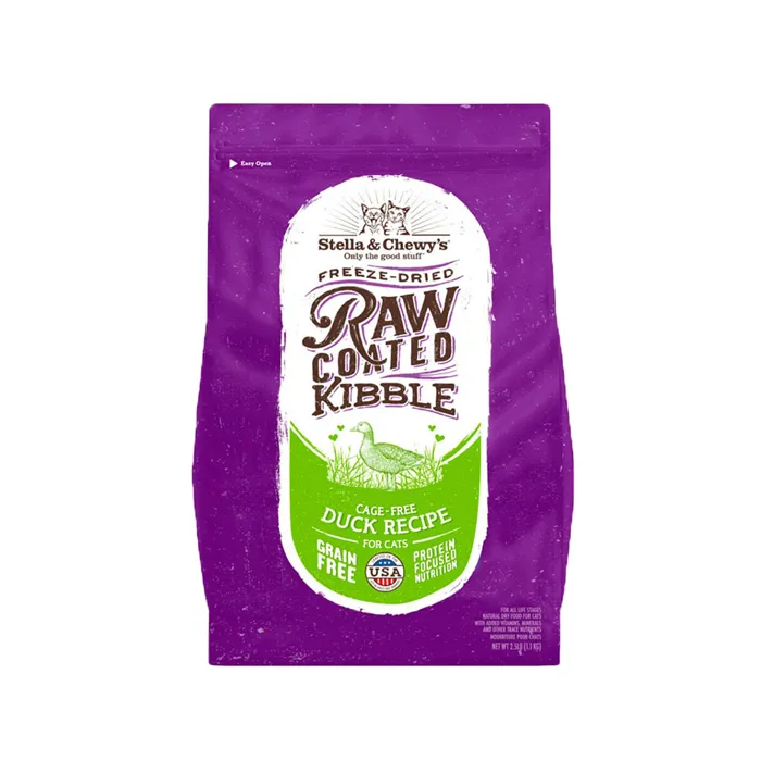 Stella & Chewy Raw Coated Duck Cat 2.5lb Fb