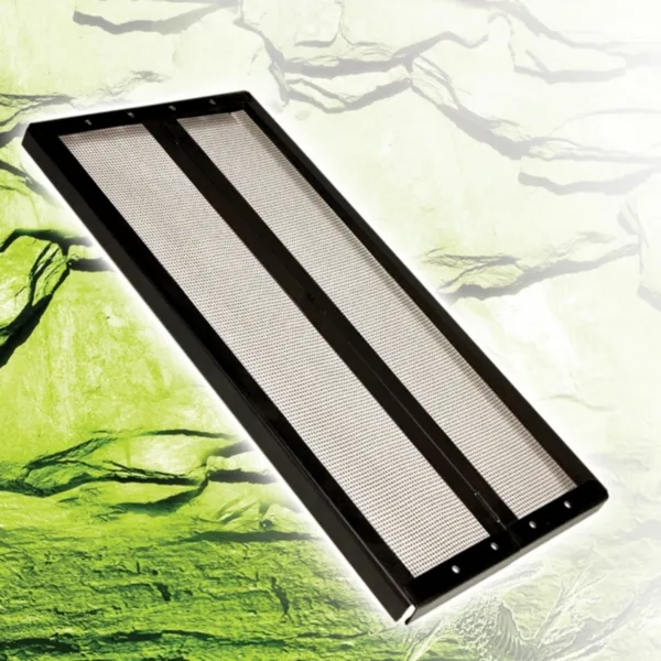 Metal Hinge Screen Cover Black 36 X 12"