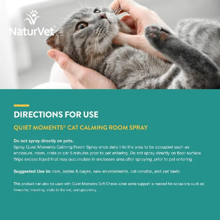 Quiet Moments Calming Spray For Cats 8 Oz