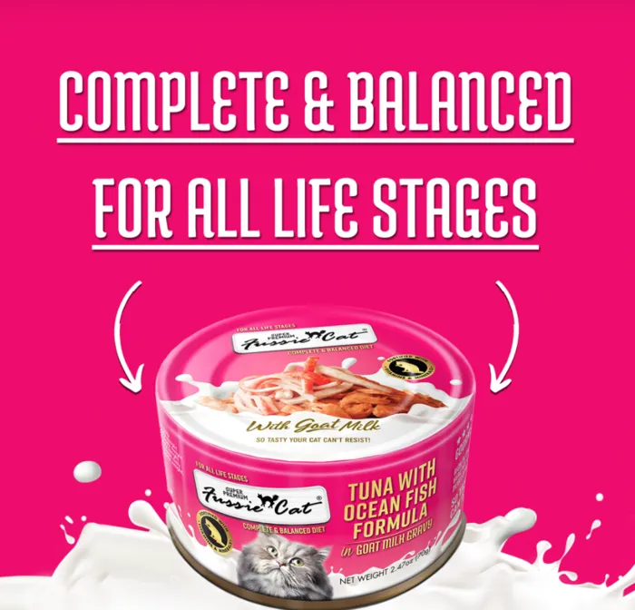Fussie Cat Tuna/Oceanfish in Goat Milk 2.47oz
