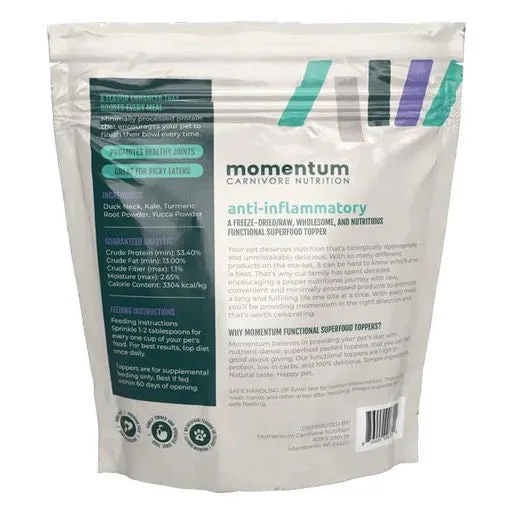Momentum 3 Oz Dogcat Topper Anti Inflammat Freezedried Gf Ea