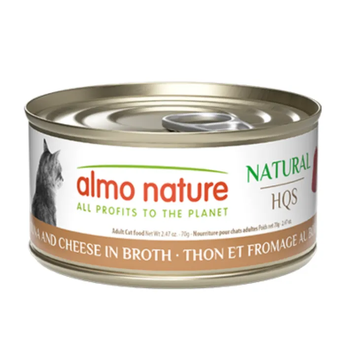 Almo Nature Cat Hqs Natural Tuna & Cheese 2.47oz