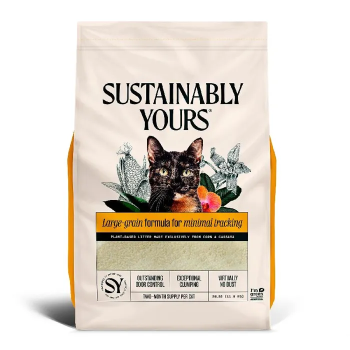 Sustainably Yours Large Grain Litter 26-lb bag front