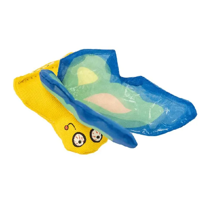 Yeowww! Butterfly Catnip Cat Toy Blue
