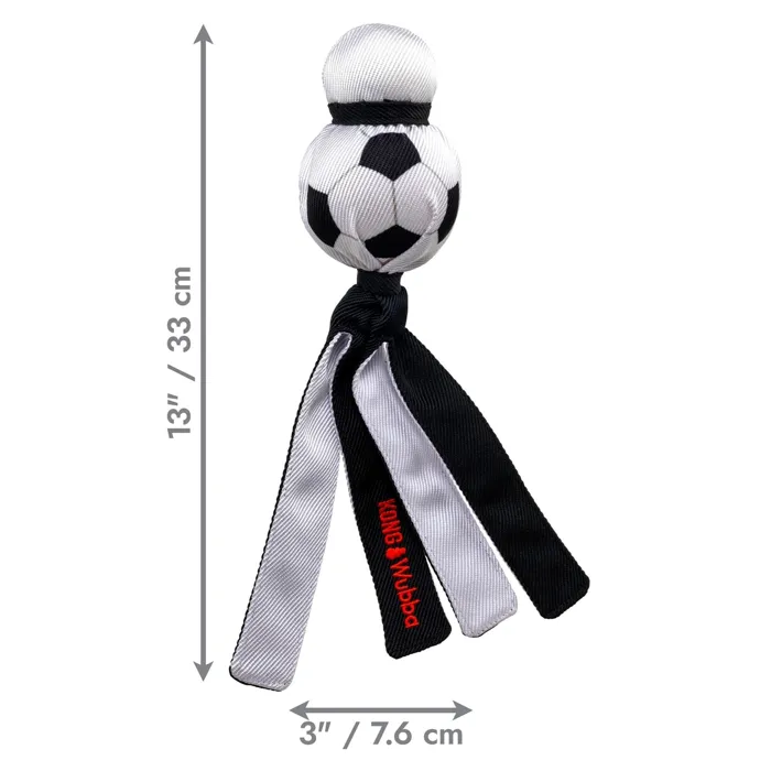 KONG Wubba Sport Soccer Ball size dimensions graphic
