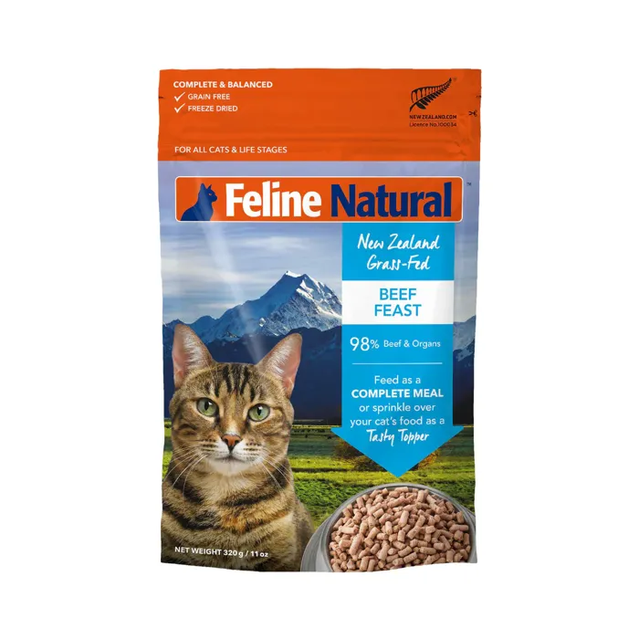 Feline Natural Cat FD Raw Beef 11oz
