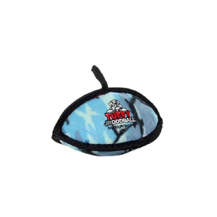 Tuffy's Odd Ball Junior Chew Toy Camo Blue Print