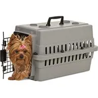 Dos Kennel Traditional Plastic Gray 20"
