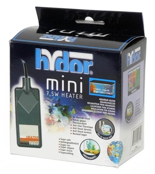 Mini Aquarium Heater Ul 7.5w F/tank 5gl