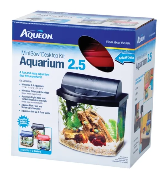 Aqueon Mini Bowfront Kit 2.5 Gallon Blue