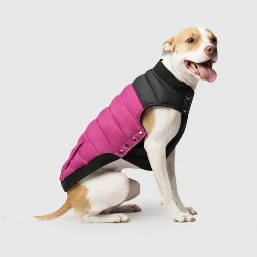 Summit Stretch Puffer Vest In Plum 16"