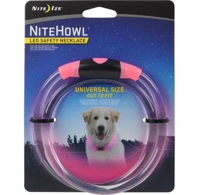 12-27 In. Nitehowl Led Safety Necklace - Pink