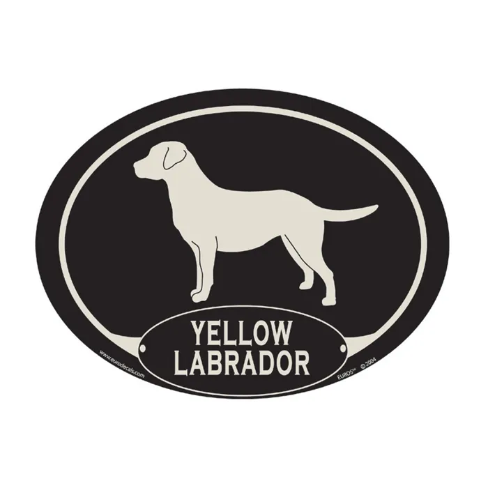Yellow Labrador Magnetic Euro