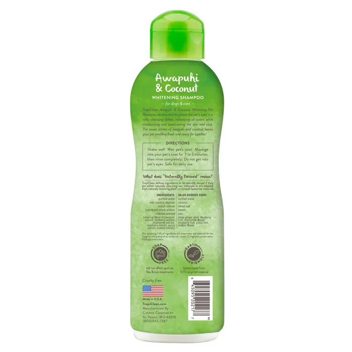 Tropiclean Awapuhi/Coconut Shampoo 20oz