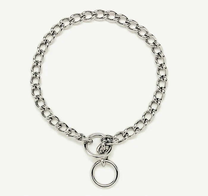 Chain Training Dog Collar - Chrome 2.0 Mm X 16"