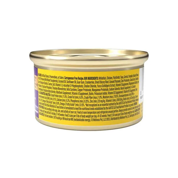 Wellness Cat Pate Kitten Whitefish/Tuna 3oz