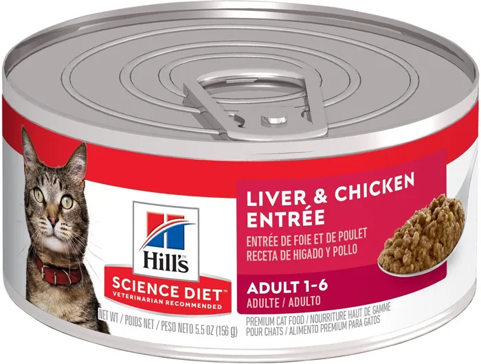 Adult Lvr & Chkn Entree Canned Cat Food 5.5-oz