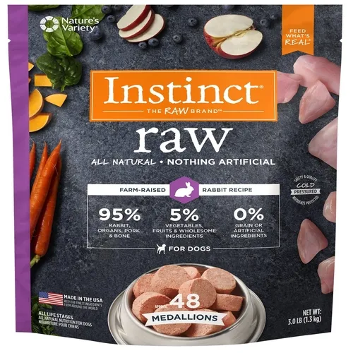 Nature's Variety Raw Frozen Rabbit Medallion 3 Lb