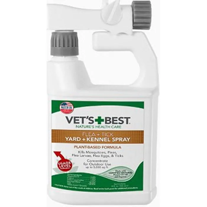 Vet's Best Natural Flea & Tick Yard Spray 32 Oz