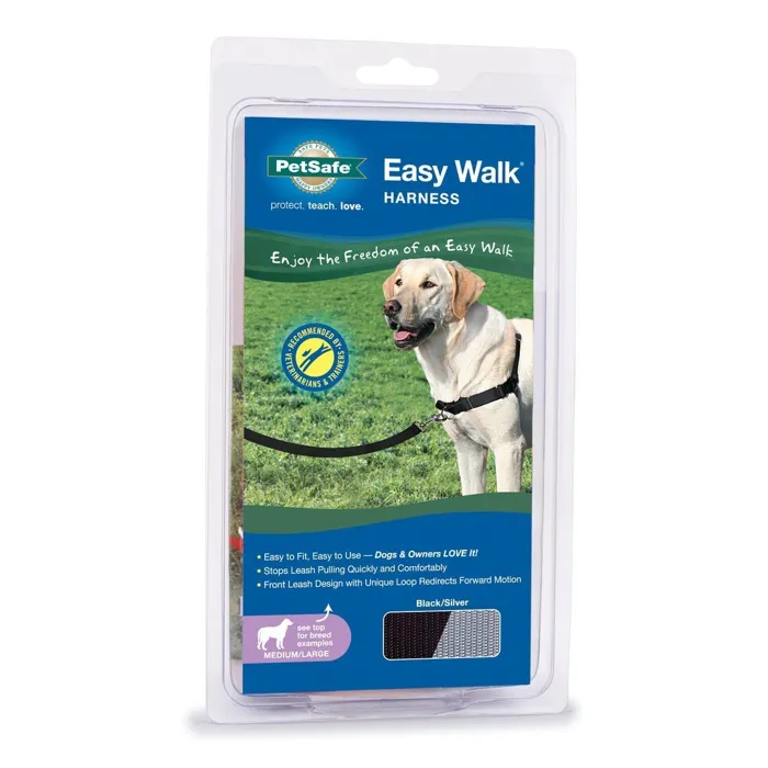 Easy Walk Harness, No Pull Dog Harness Med/lg Blk
