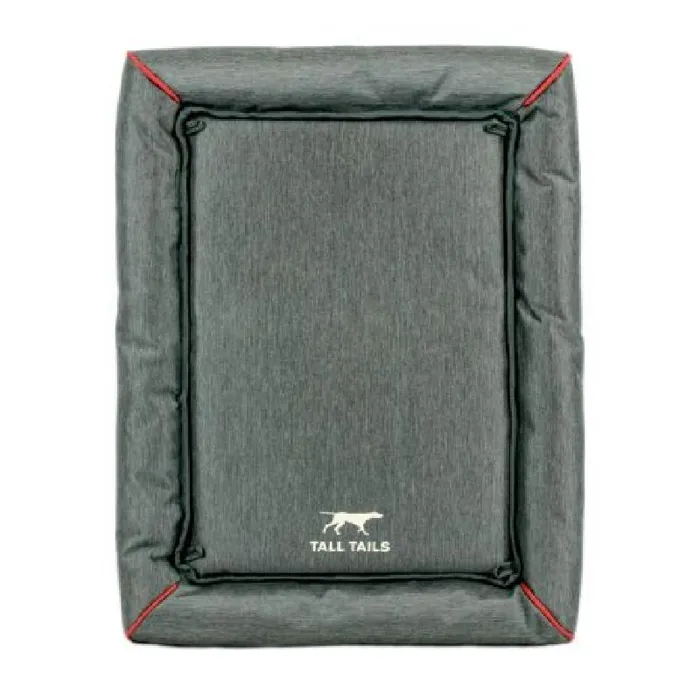 Tall Tails Crate Pad W Bungee Balls Gray Lrg 42x28