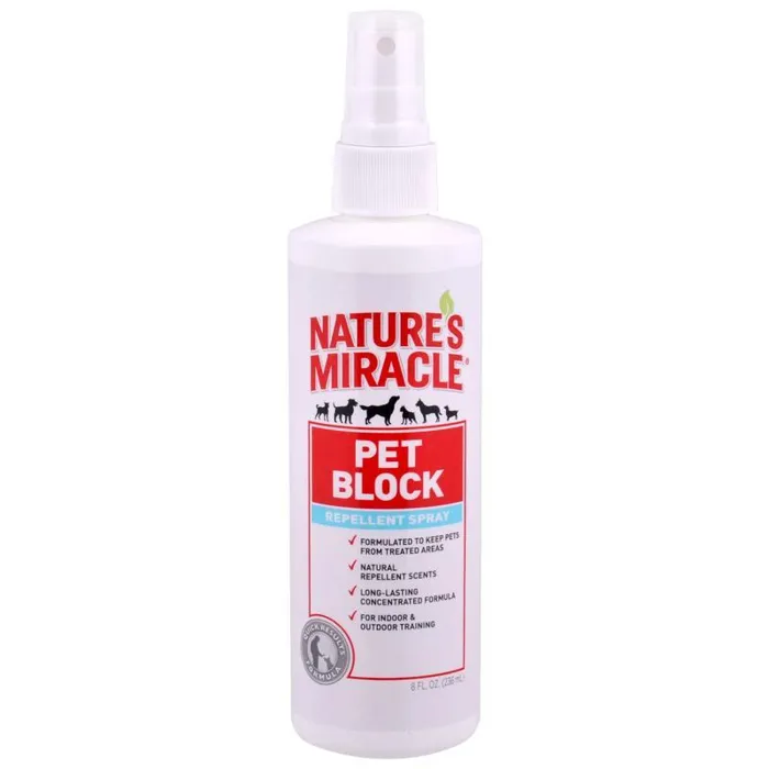 Nature's Miracle Pet Block Repellent Spray 8 Oz