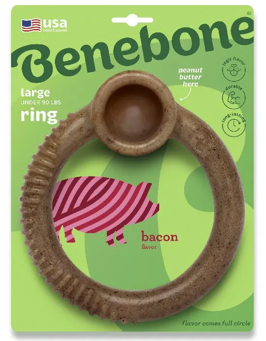 Benebone Chew Ring Bacon Large