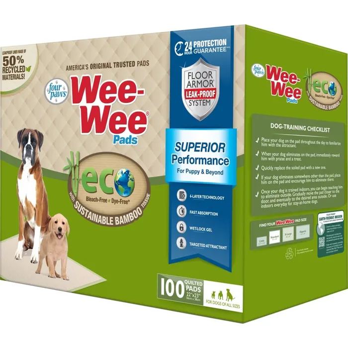 Wee-wee Eco Pads With Bamboo 100ct