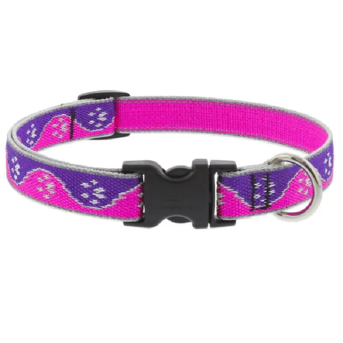 3/4" Pink Paws Collar 9-14