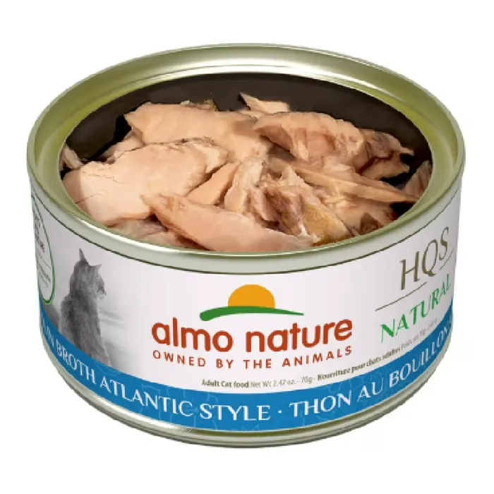 Almo Nature Cat Hqs Natural Tuna In Broth 2.47oz