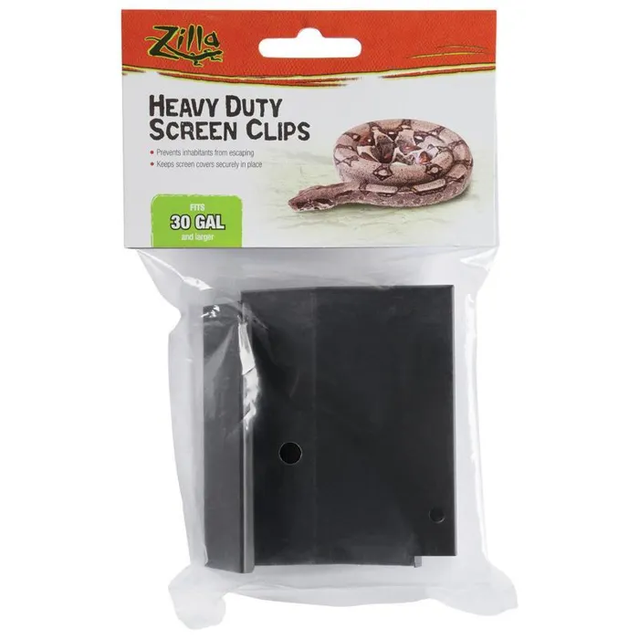 Zilla Metal Screen Clips Heavy Over 30 Gal